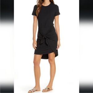 Veronica Beard Bernice Tie Front Cover Up Black Size Small